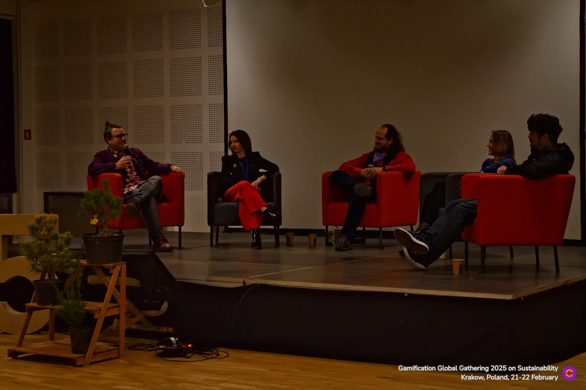 Gamification Global panel discussion on sustainability stage