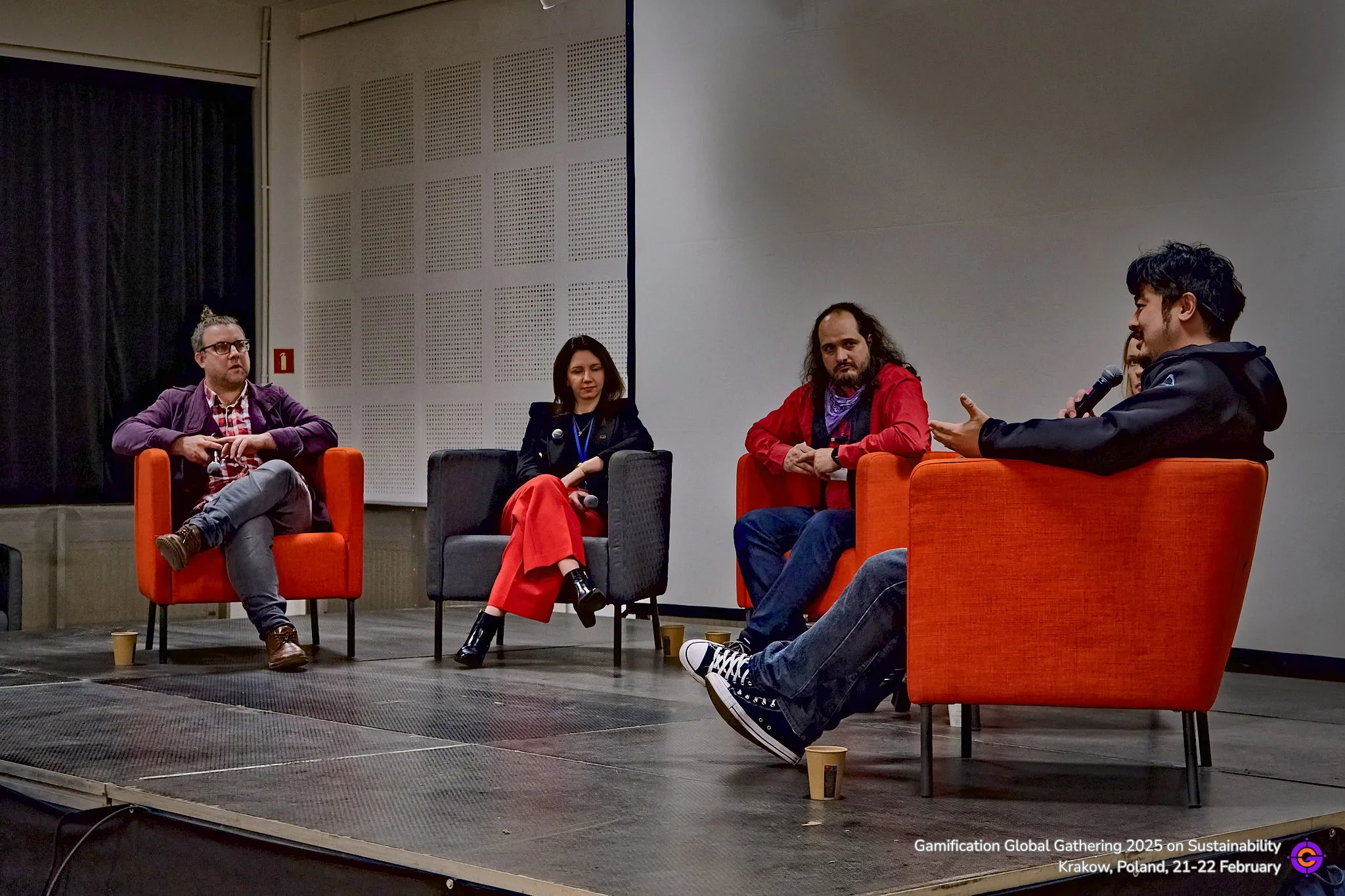 Gamification Global Gathering experts in discussion panel