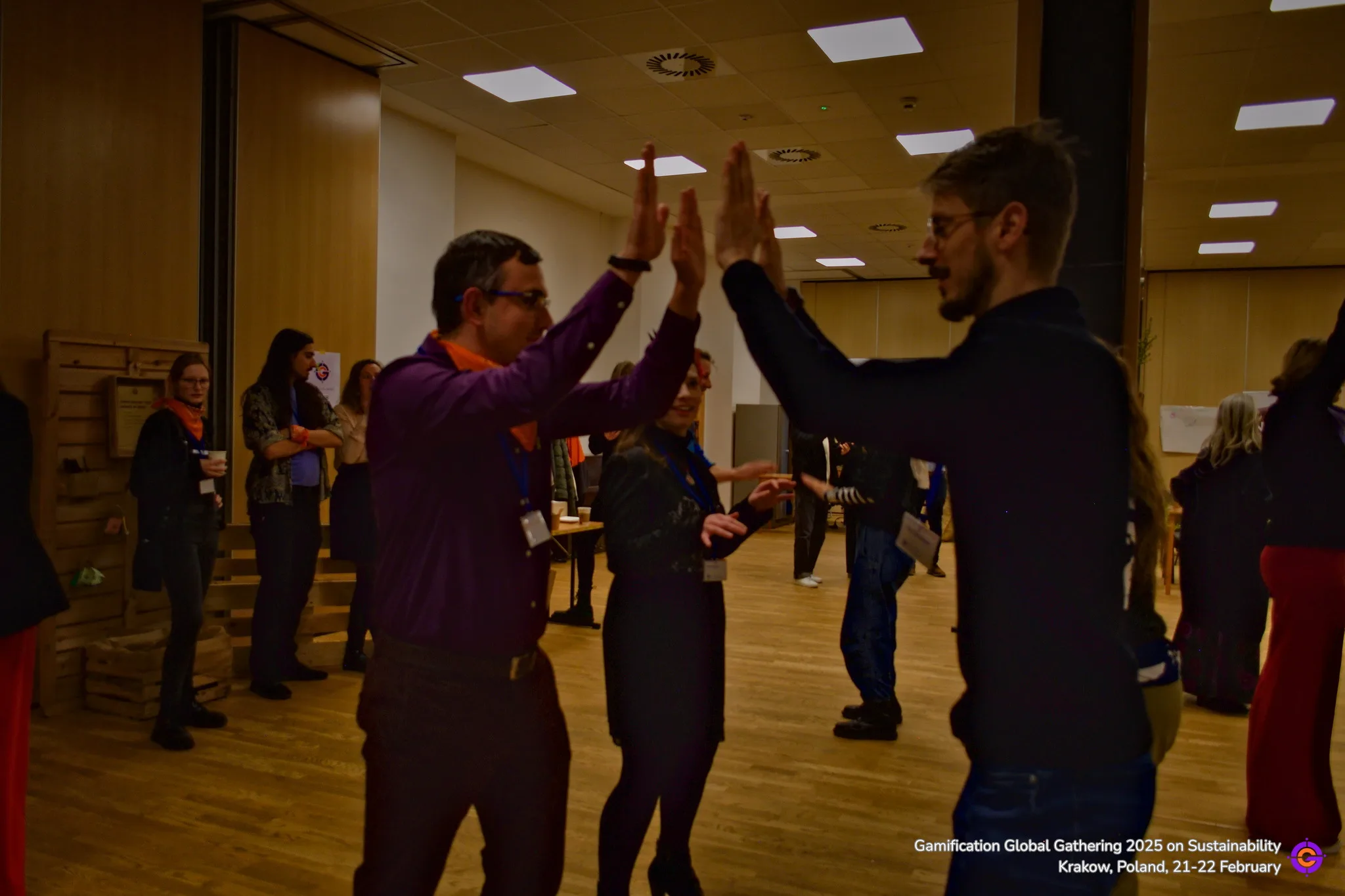 Gamification Global event participants engaging in activities