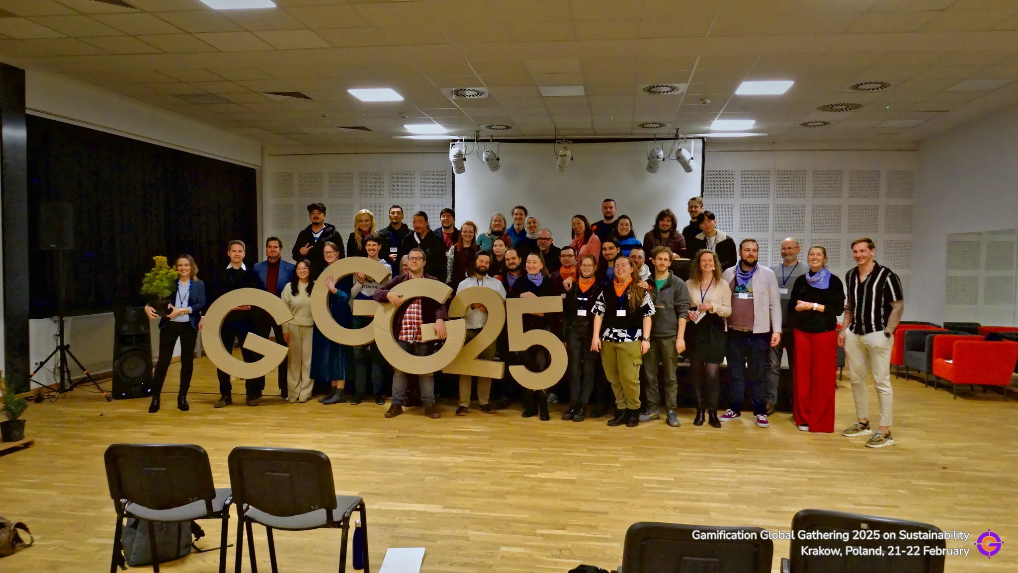 Gamification Global Gathering 2025 group photo indoors